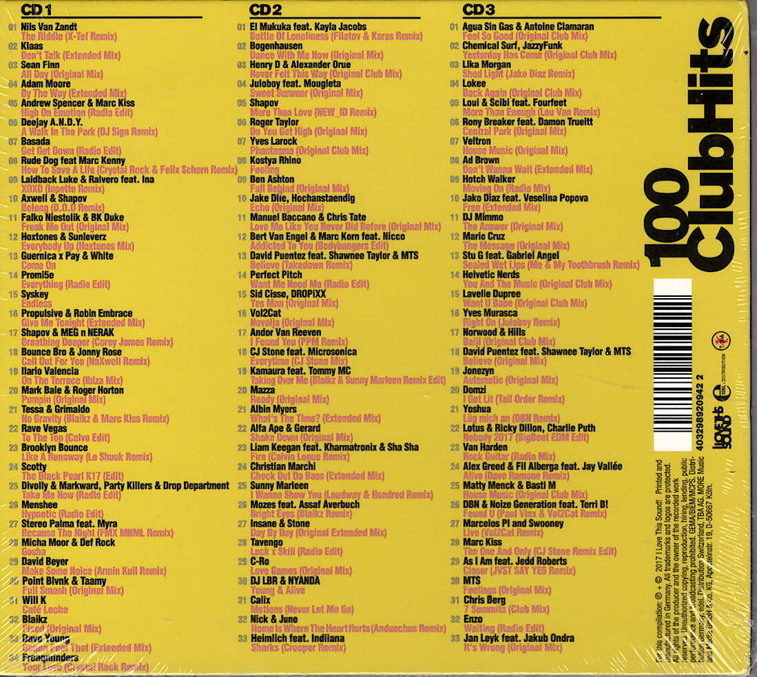 100 CLUB HITS VOL.4  3 CD´s - 100 Clubtraxx in One Megamix