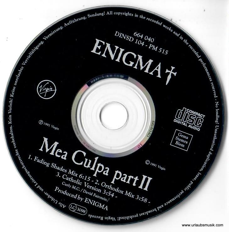 Enigma – Mea Culpa Part II / CD 3