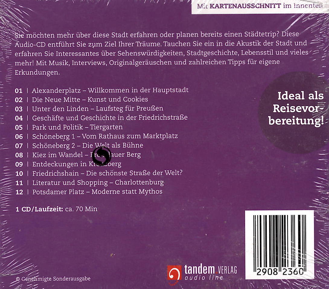 Berlin - Audio CD Reiseführer und Hörerlebnis / CD Hörbuch - neu & ovp Neuware