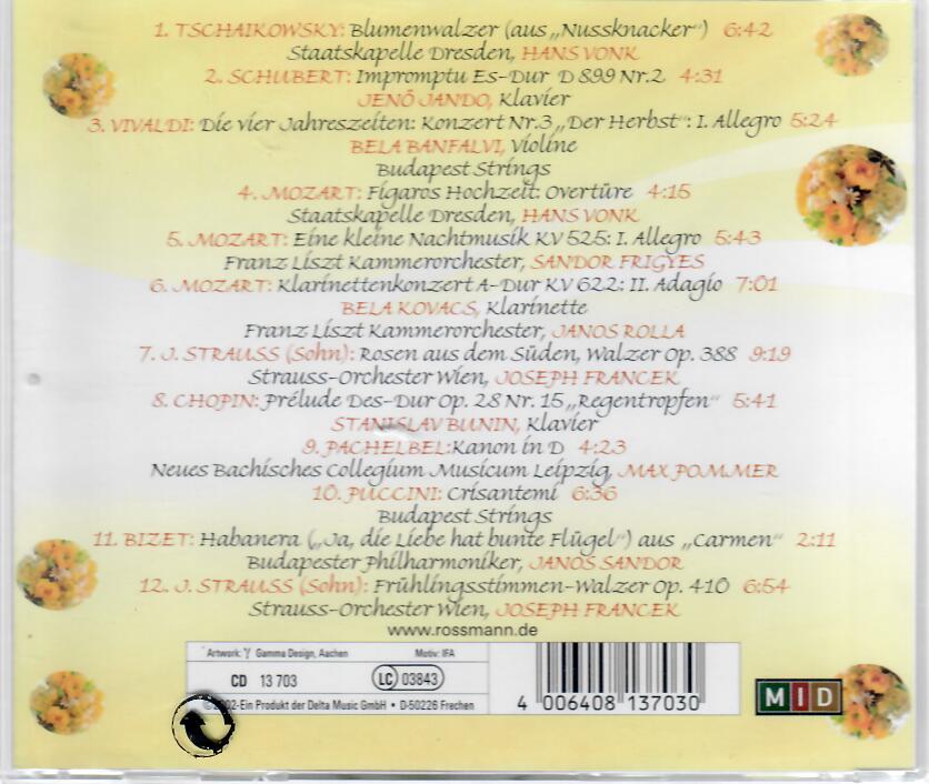 Dankeschön - Ein Blumenstrauss der schönsten klassischen Melodien / CD Album - neu & ovp Neuware