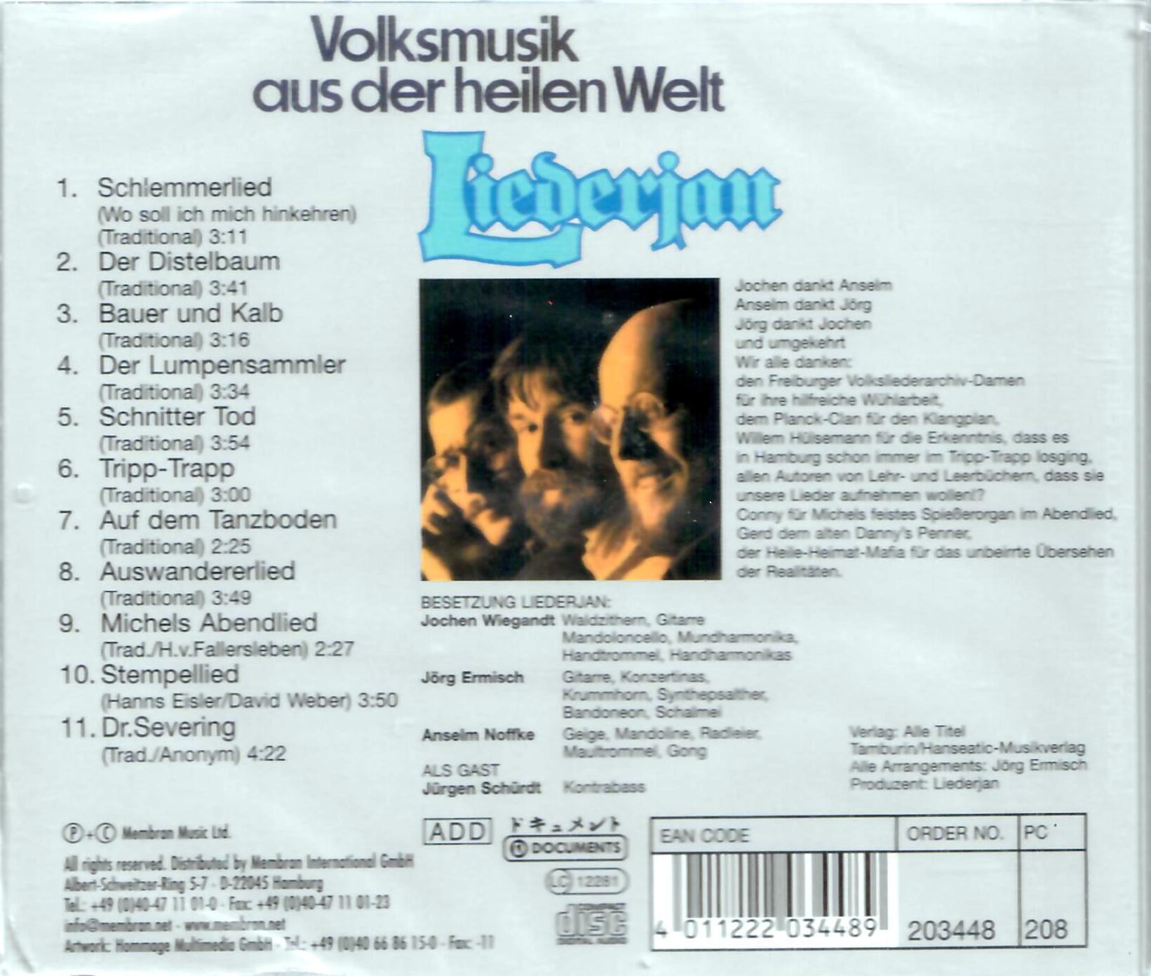 LIEDERJAN - VOLKSMUSIK AUS DER HEILEN WELT