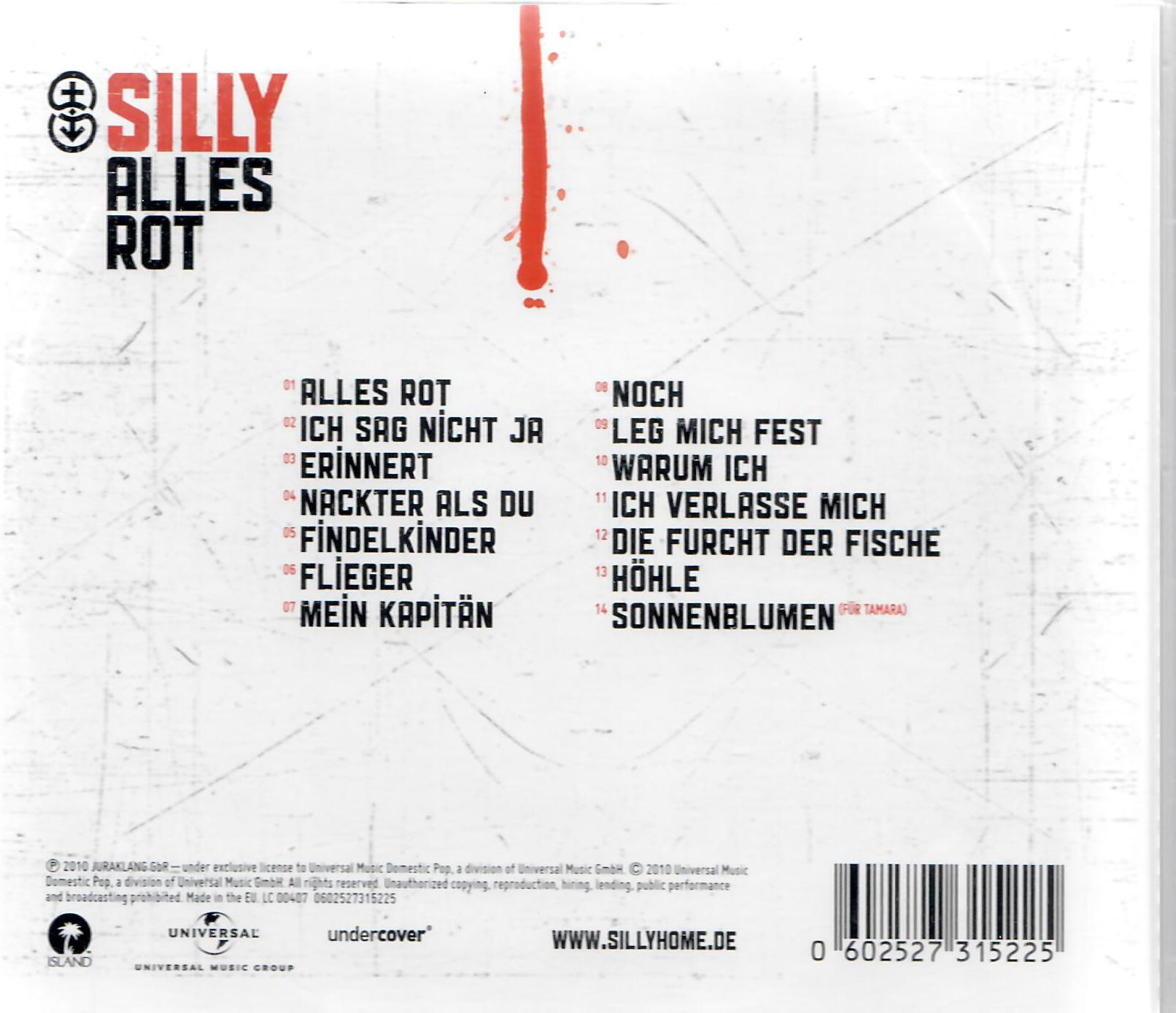 Silly - Alles Rot / CD Album - sehr guter Zustand b