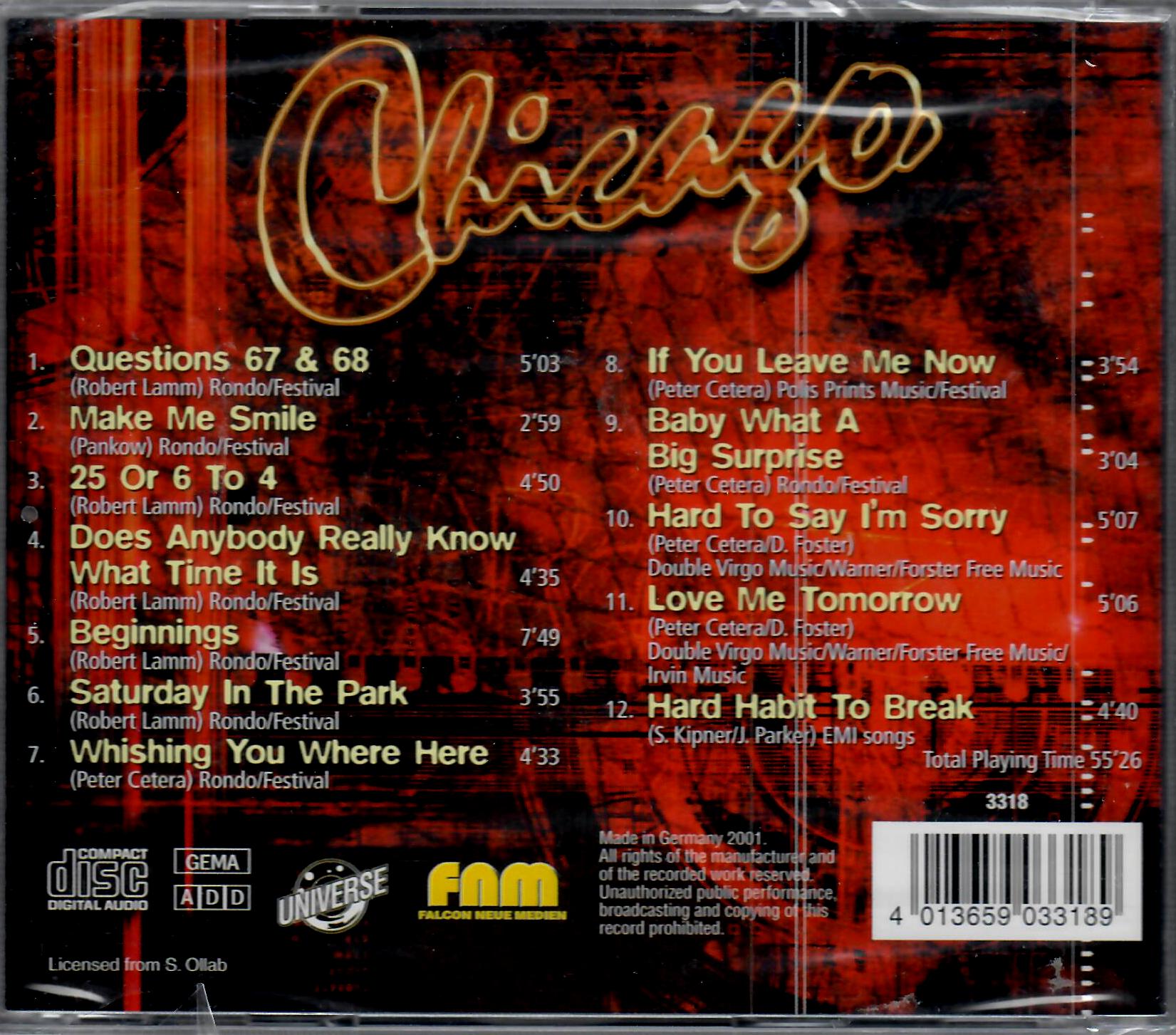 Chicago - If You Leave Me Now / CD Album / 12 Songs - neu & ovp Neuware 